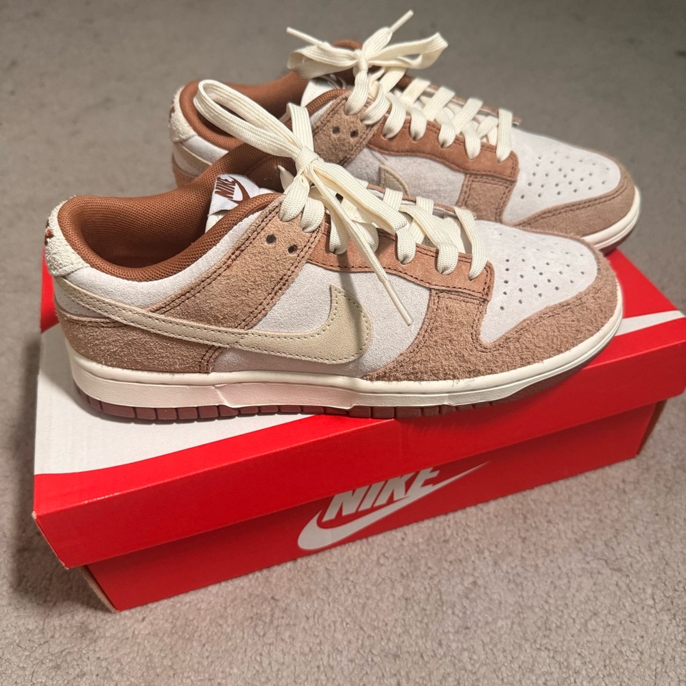 Nike Dunk Low Retro PRM Shoes in Medium Curry DD1390-100, Men's US 7.5/9 Wmn